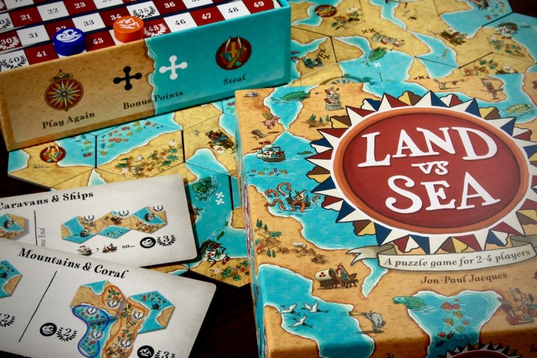 Land vs. Sea by Good Games Publishing components and what is in the box