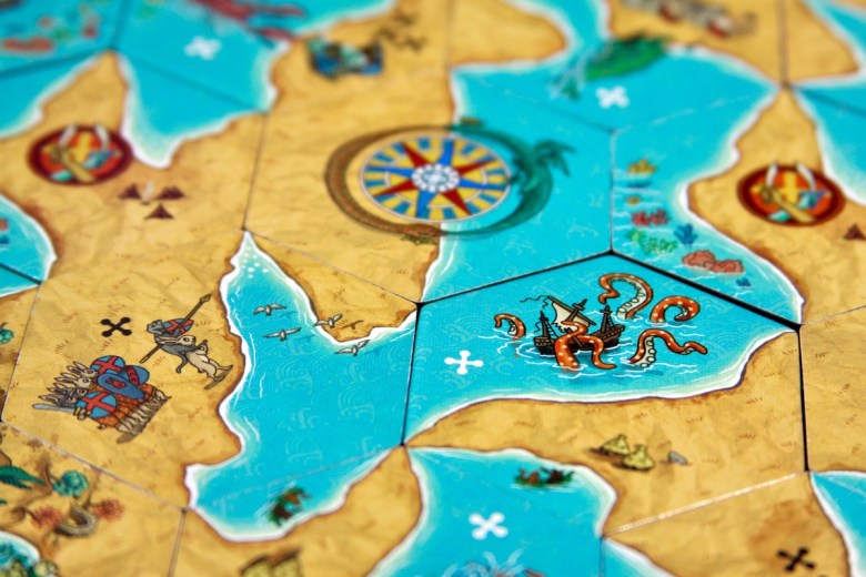 Land vs. Sea by Good Games Publishing - example of board game featuring rabbit knights and the kraken