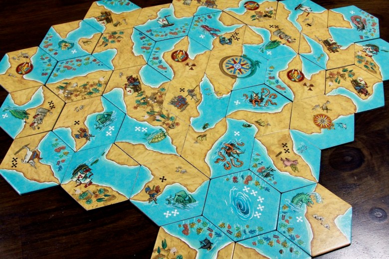 Tile Placement Map in Land vs. Sea by Good Games Publishing 
