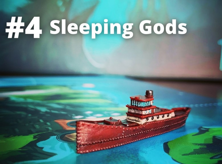 Sleeping Gods steamship on the game book