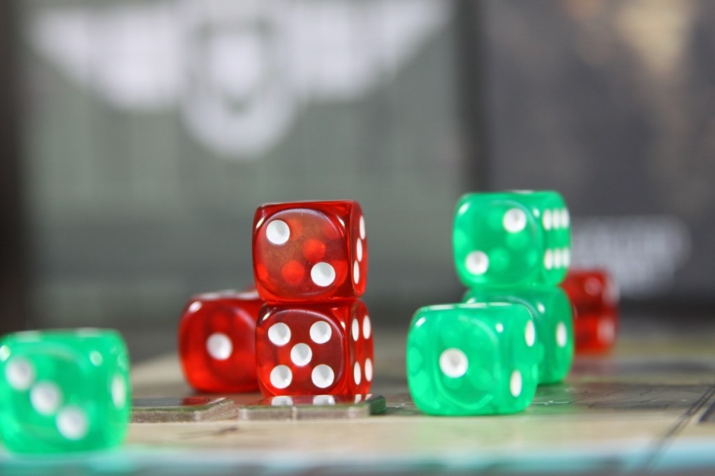 Dice Command Board Game Red vs. Green