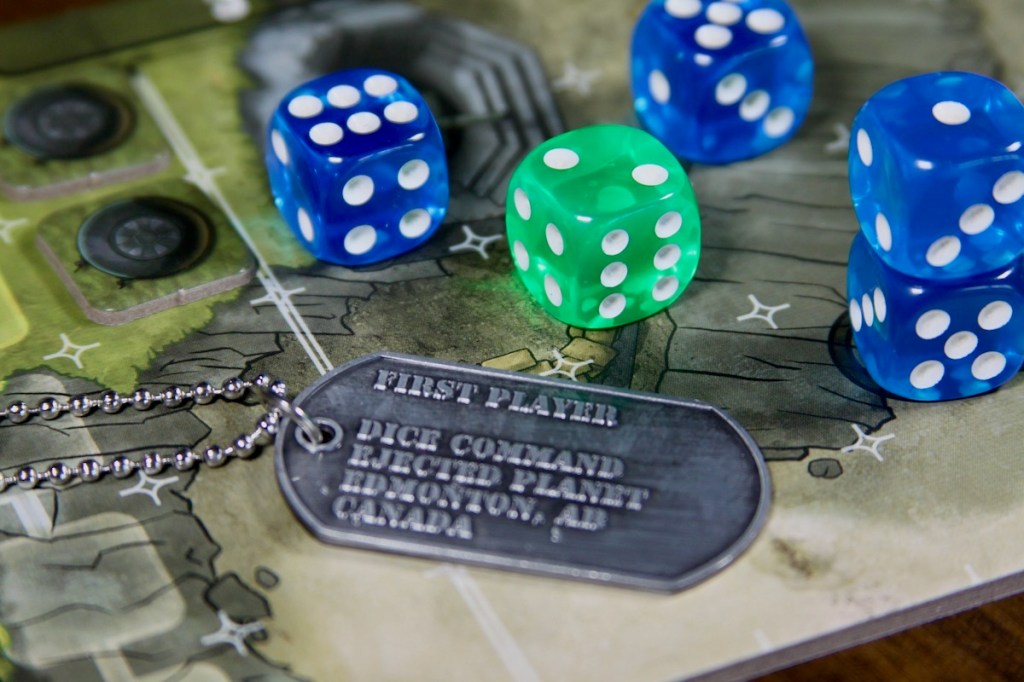 Dice Command Board Game Dog Tag First Player Token