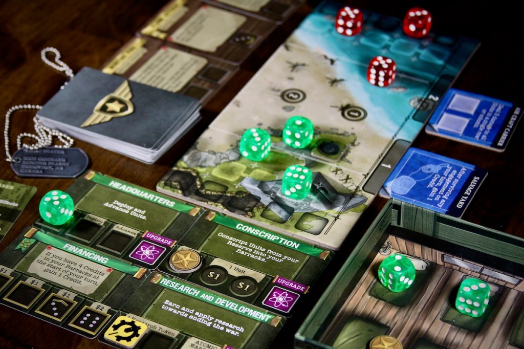 Dice Command Board Game Set Up