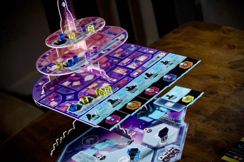 Cytress cyberpunk board game and its Stratos tower