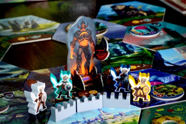 Heroes defend the castle from the Beast in Chronicles of Avel 