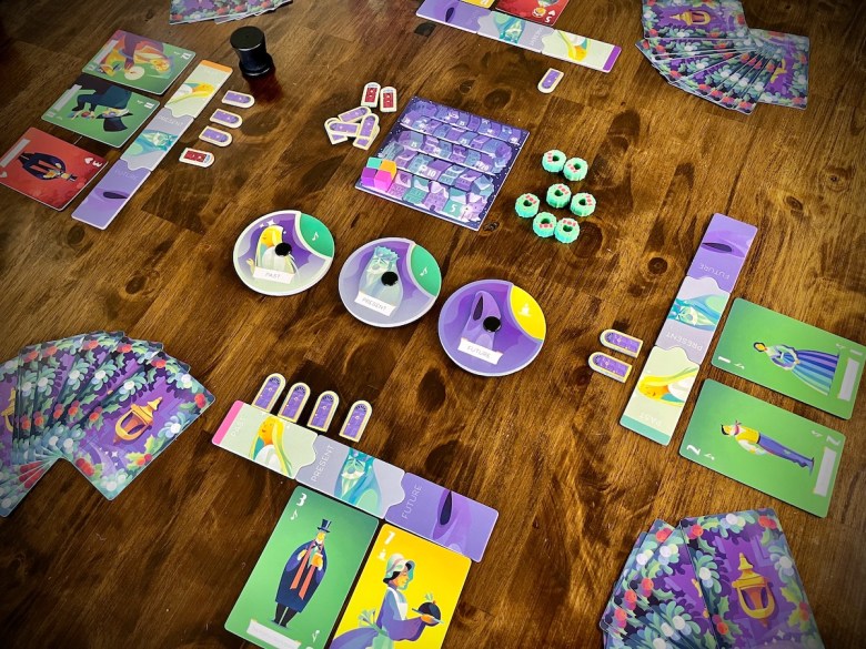 Table set up for Ghosts of Christmas